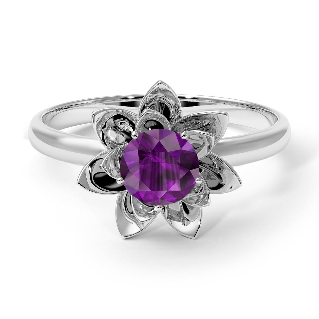 Amethyst Engagement Rings: Purple Color, Durability and Settings