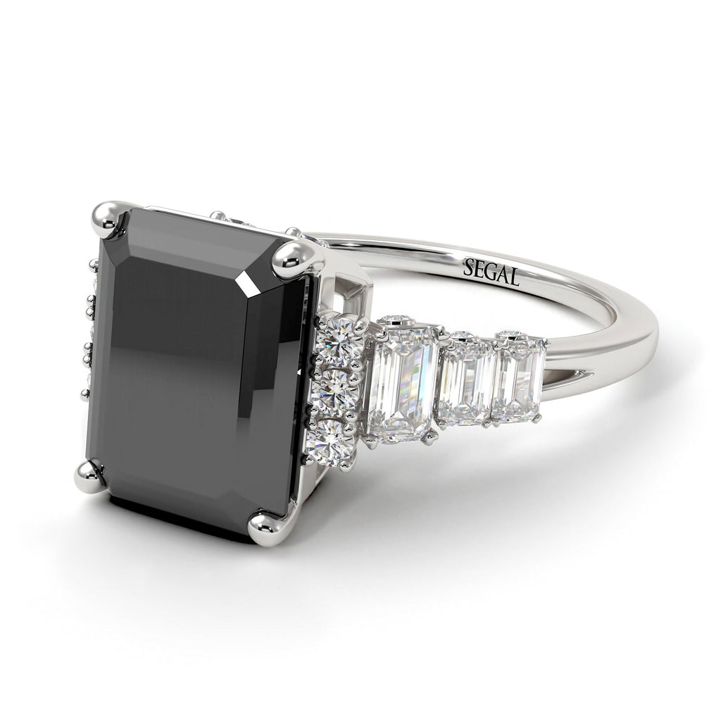 The Best Wedding Band for an Emerald Cut Engagement Ring