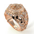 Diamond Royal Lion Men Signet Ring - Terry No. 2 image 1