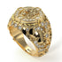 Diamond Royal Lion Men Signet Ring - Terry No. 1 image 2