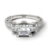 Modern Geometric Diamond Gold Engagement Ring - Beverly No. 3 image 4