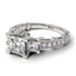 Modern Geometric Diamond Gold Engagement Ring - Beverly No. 3