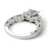 Modern Geometric Diamond Gold Engagement Ring - Beverly No. 3