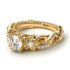 Vintage Flower Openwork Gold Diamond Engagement Ring - Ann No. 1