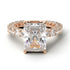 4Ct Radiant Cut Diamond Engagement Ring - Serenity No. 2
