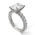 TY- Down payment -4Ct Radiant Cut Diamond Engagement Ring - Serenity No. 3 image 2