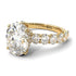 4ct Oval Cut Diamond Engagement Ring - Xena No. 1