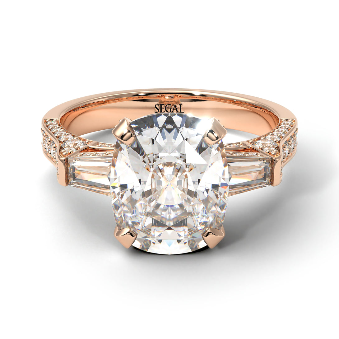Exclusive Handmade Diamond Geometrical Engagement Ring - Yolanda No. 2