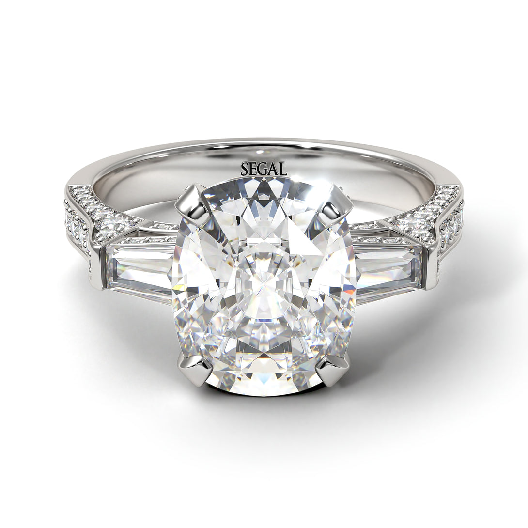 Exclusive Handmade Diamond Geometrical Engagement Ring - Yolanda No. 3
