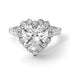 Halo Heart Diamond Pave Engagement Ring - Gail No. 3 image 1