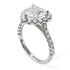 Halo Heart Diamond Pave Engagement Ring - Gail No. 3