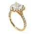 Halo Heart Diamond Pave Engagement Ring - Gail No. 1