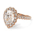 Halo Pear Diamond Pave Engagement Ring - Ingrid No. 2 image 1