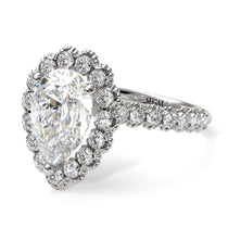 Halo Pear Diamond Pave Engagement Ring - Ingrid No. 3 image 1