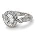 Milgrain Halo Pave Diamond Engagement Ring - Mabel No. 3