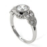 Art Deco Diamond Leaves Engagement Rings - Thalia No. 3