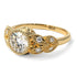 Art Deco Diamond Leaves Engagement Rings - Thalia No. 1