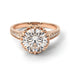 Diamond Milgrain Engagement Ring - Yara No. 2