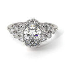 Diamond Milgrain Beaded Bezel Engagement Ring - Stacy No. 3 image 1