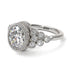 Diamond Milgrain Beaded Bezel Engagement Ring - Stacy No. 3 image 3