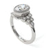 Diamond Milgrain Beaded Bezel Engagement Ring - Stacy No. 3