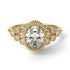 Diamond Milgrain Beaded Bezel Engagement Ring - Stacy No. 1 image 1