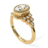 Diamond Milgrain Beaded Bezel Engagement Ring - Stacy No. 1