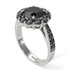 Black Diamond Round Halo Engagement Ring - Unity No. 39 image 2