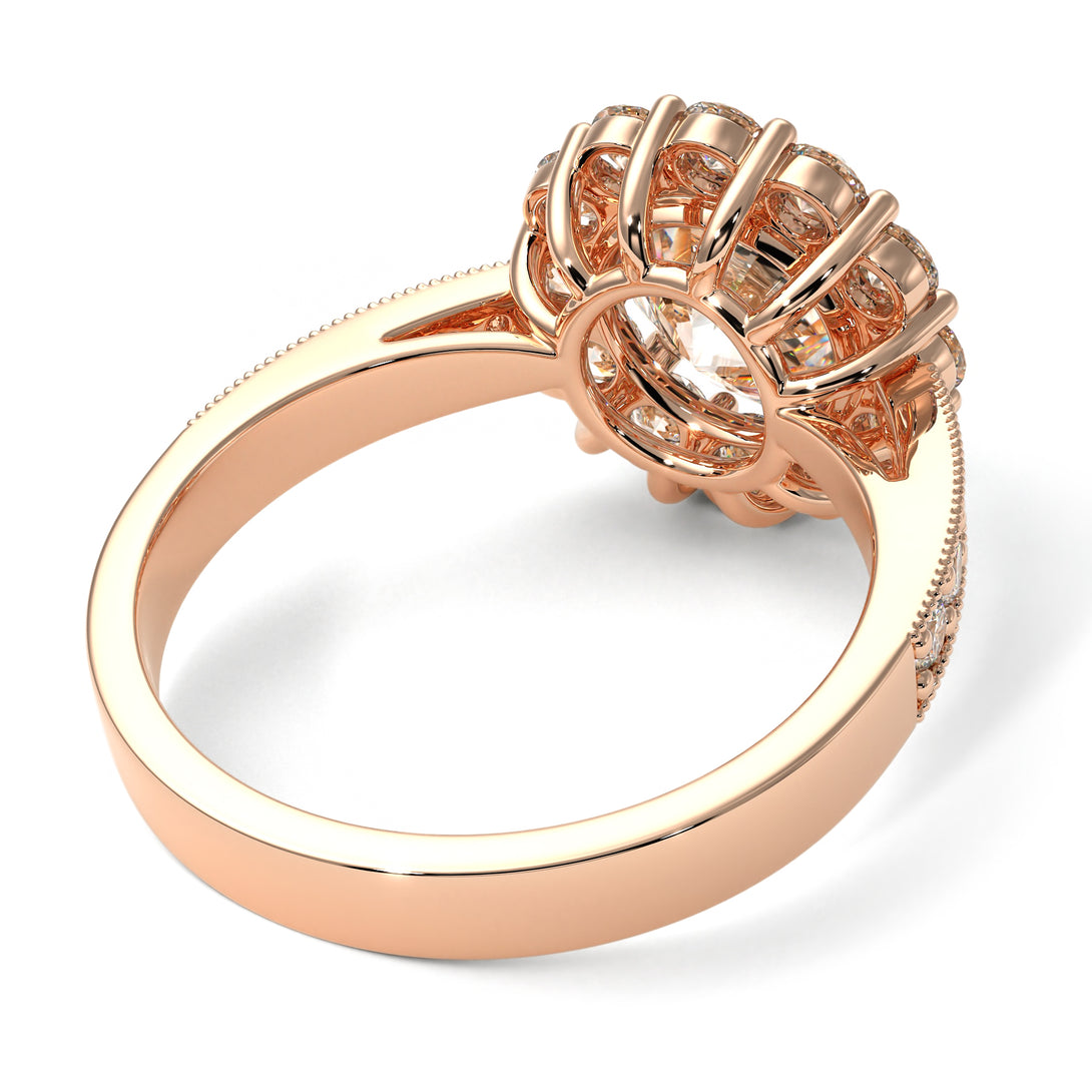 Diamond Round Halo Engagement Ring - Unity No. 2