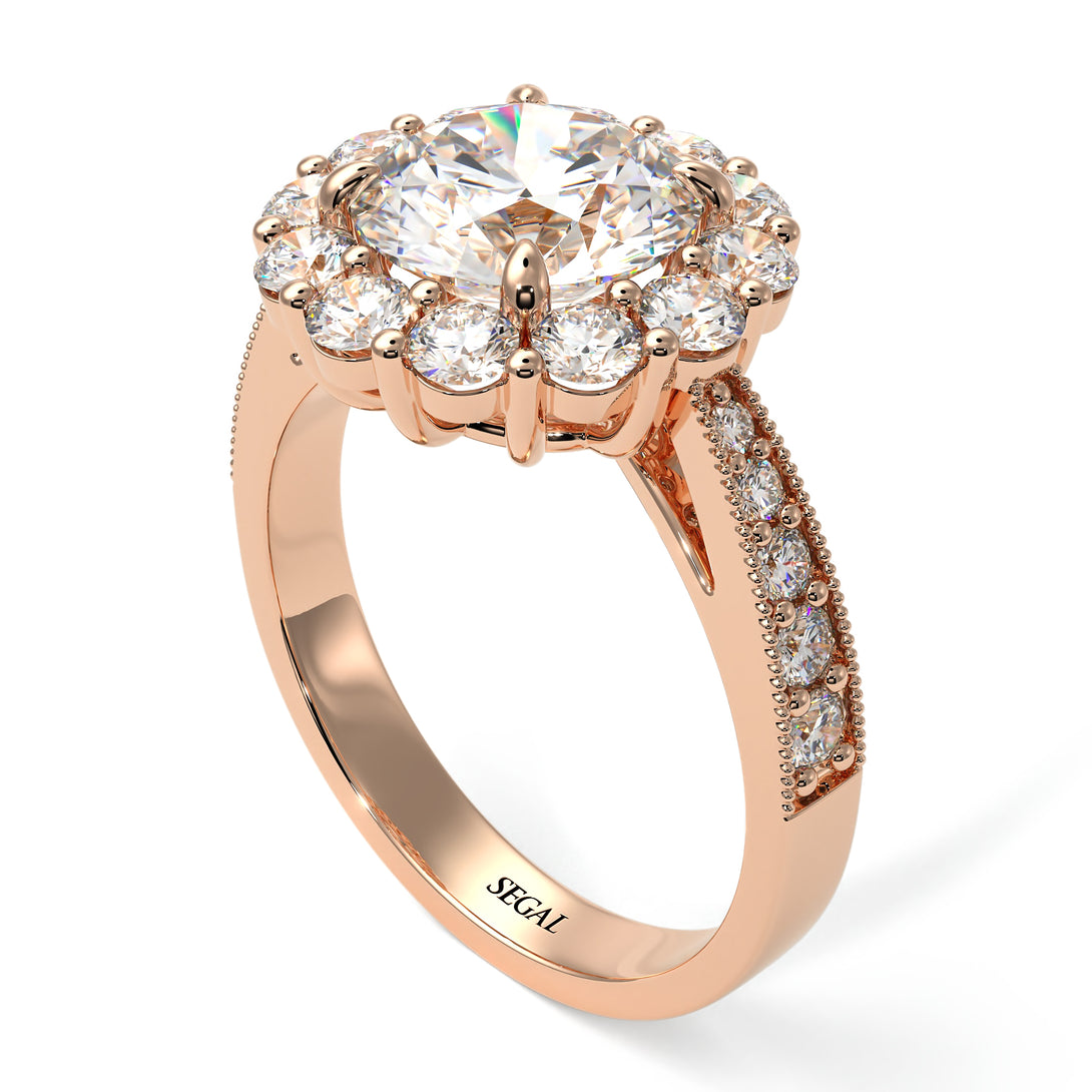 Diamond Round Halo Engagement Ring - Unity No. 2