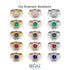 Bezel Diamond Bridal Set - Emerson No. 32 image 5