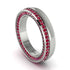 1.2Ct Ruby Double Halo Wedding Band - Lux No. 12 image 1