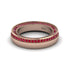1.2Ct Ruby Double Halo Wedding Band - Lux No. 11
