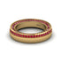 1.2Ct Ruby Double Halo Wedding Band - Lux No. 10