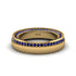 1.2Ct Sapphire Double Halo Wedding Band - Lux No. 13 image 3