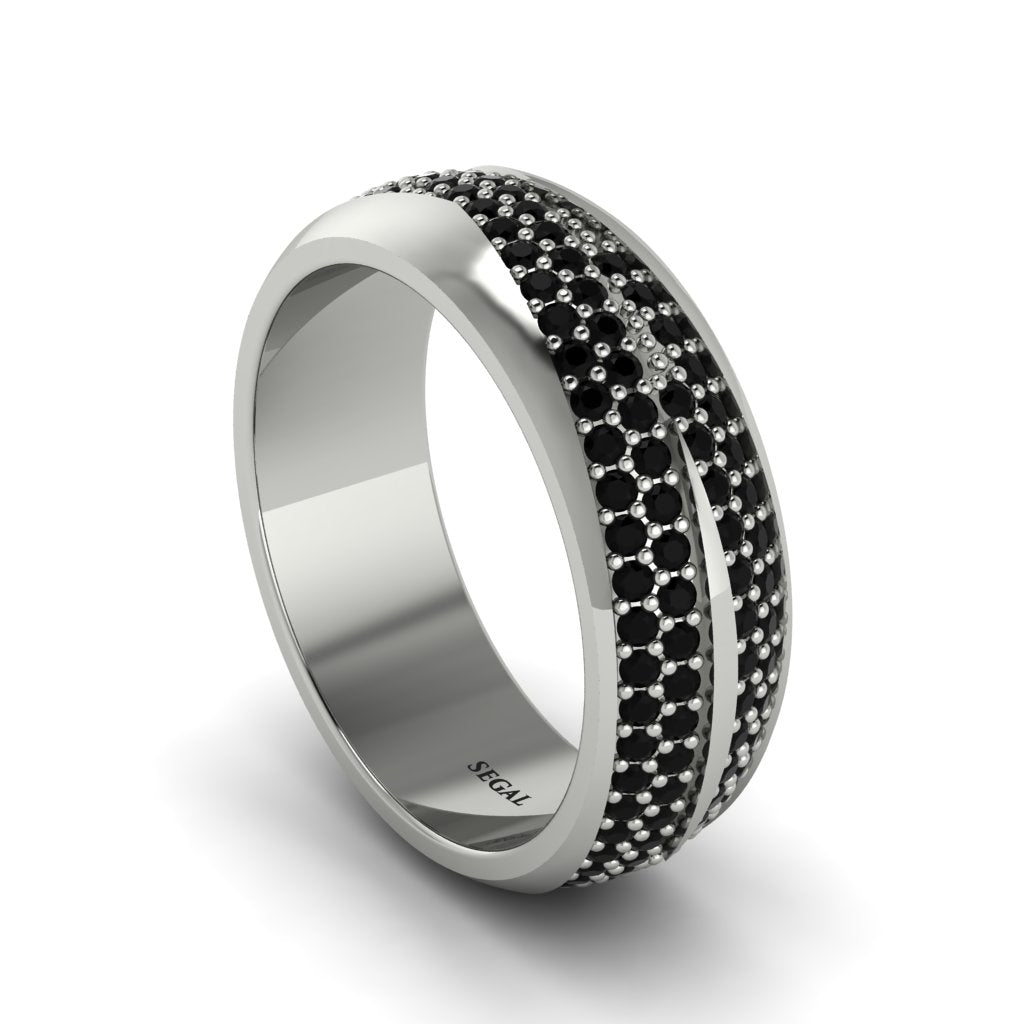 1.4Ct Black Diamond Eternity Wedding Ring - Merritt No. 39
