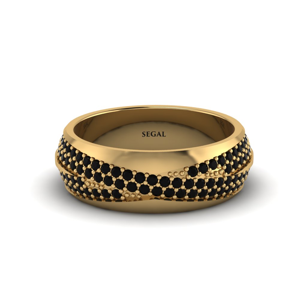 1.4Ct Black Diamond Eternity Wedding Ring - Merritt No. 37