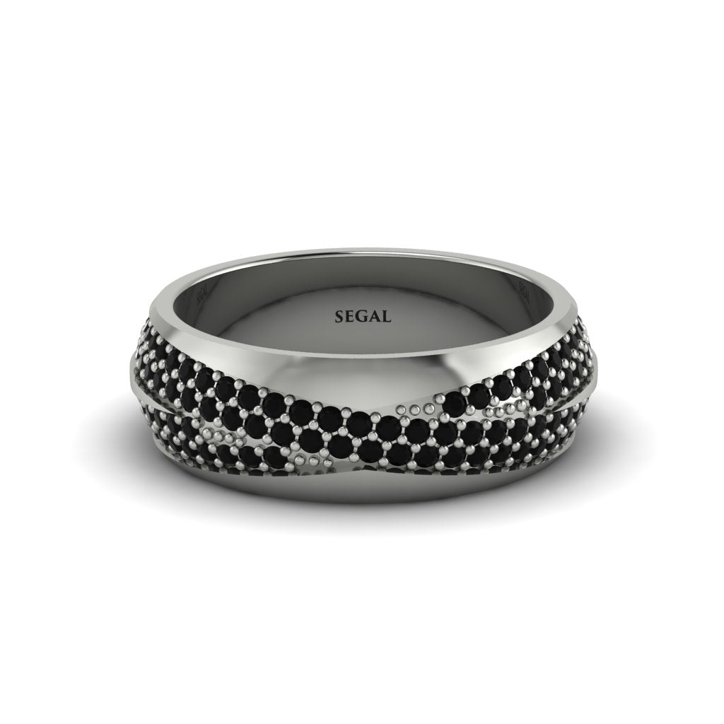 1.4Ct Black Diamond Eternity Wedding Ring - Merritt No. 39