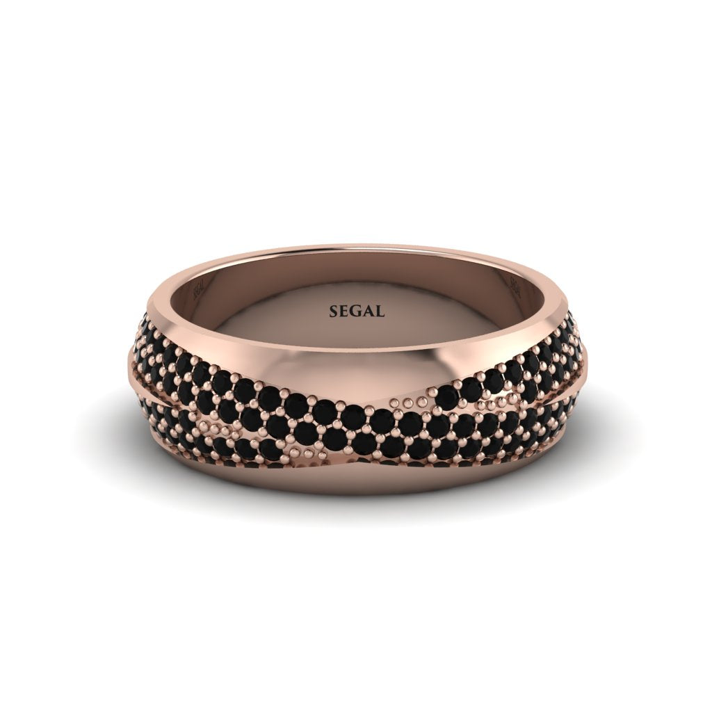 1.4Ct Black Diamond Eternity Wedding Ring - Merritt No. 38