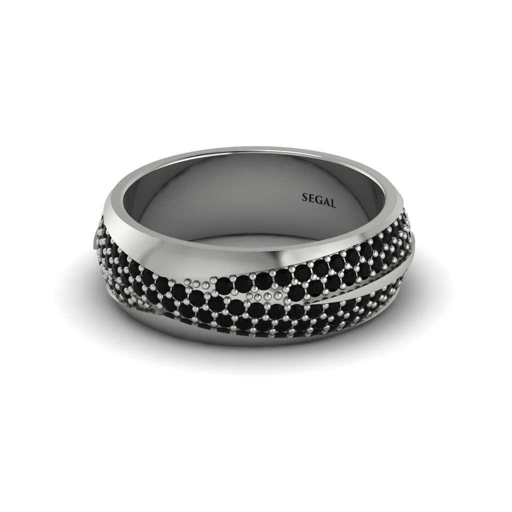 1.4Ct Black Diamond Eternity Wedding Ring - Merritt No. 39