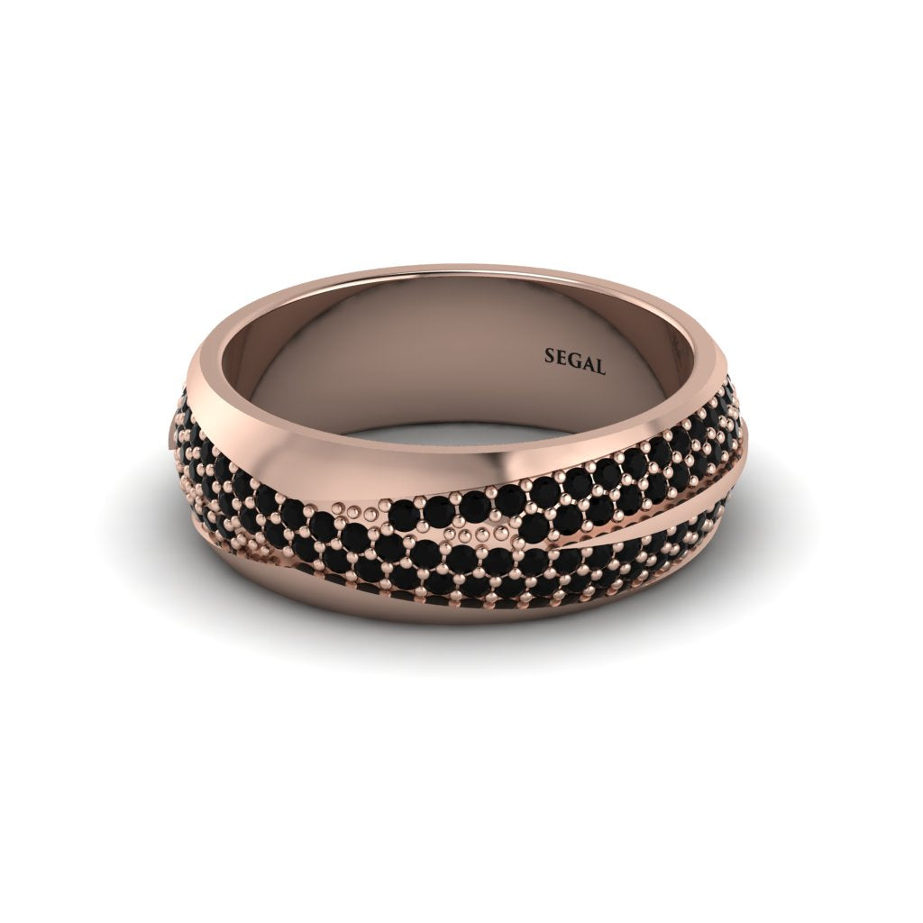1.4Ct Black Diamond Eternity Wedding Ring - Merritt No. 38