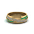 1.4Ct Diamond & Emerald Eternity Wedding Ring - Merritt No. 16