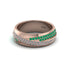 1.4Ct Diamond & Emerald Eternity Wedding Ring - Merritt No. 17