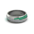 1.4Ct Diamond & Emerald Eternity Wedding Ring - Merritt No. 18 image 3