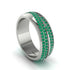 1.4Ct Emerald Eternity Wedding Ring - Merritt No. 21