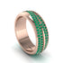 1.4Ct Emerald Eternity Wedding Ring - Merritt No. 20 image 1