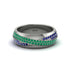 1.4Ct Emerald & Sapphire Eternity Wedding Ring - Merritt No. 66