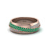 1.4Ct Emerald & Diamond Eternity Wedding Ring - Merritt No. 5 image 2