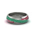 1.4Ct Emerald & Ruby Eternity Wedding Ring - Merritt No. 51