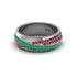 1.4Ct Emerald & Ruby Eternity Wedding Ring - Merritt No. 51